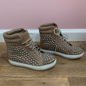Jeffrey Campbell Alva Studded High Top Sneakers